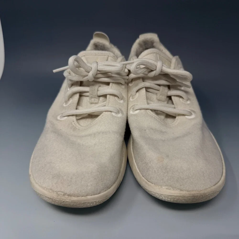 Allbirds Mens Merino Wool Runners Cream White Sneakers Size US M8 0721‎ NV1